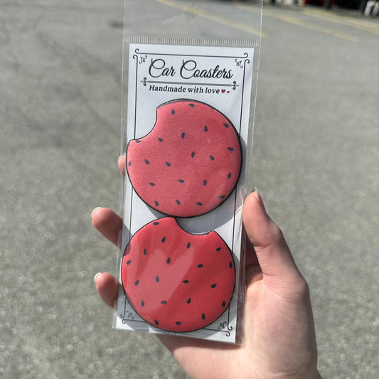 Watermelon Car Coaster (2pk)