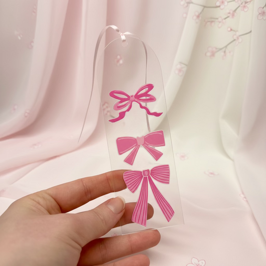 Pink Bow Bookmark