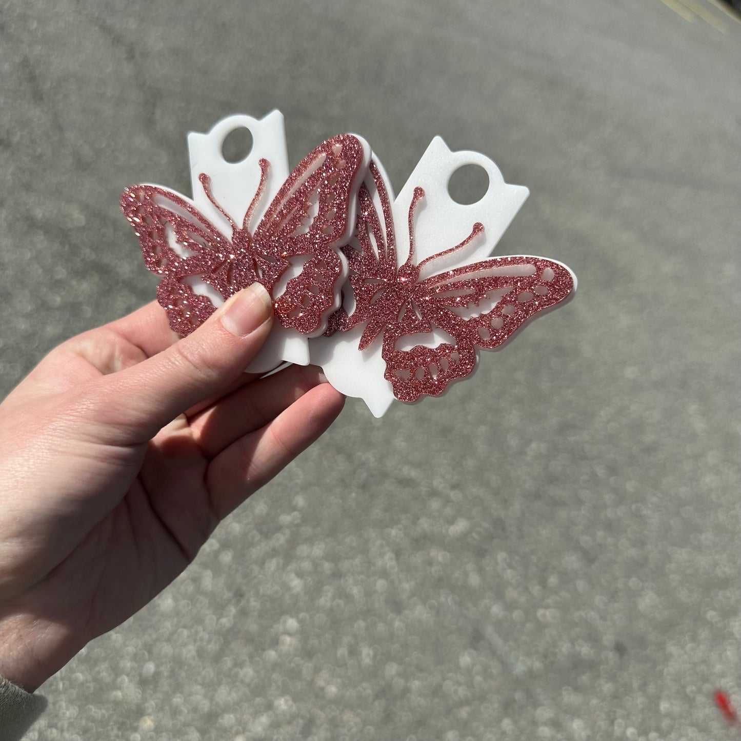 40oz Butterfly Stanley Topper