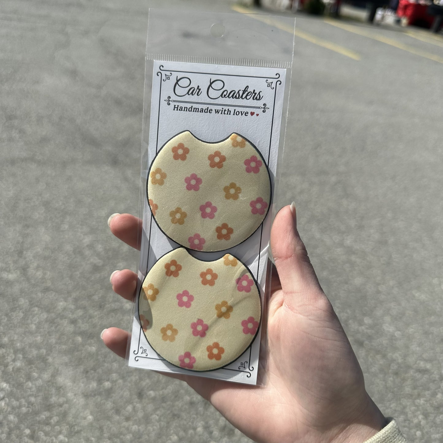 Yellow Retro Car Coaster
